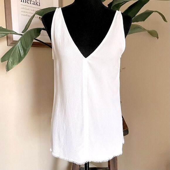 Derek Lam 10 Crosby Double V Silk Blend Tank/ Blouse - Picture 1 of 8